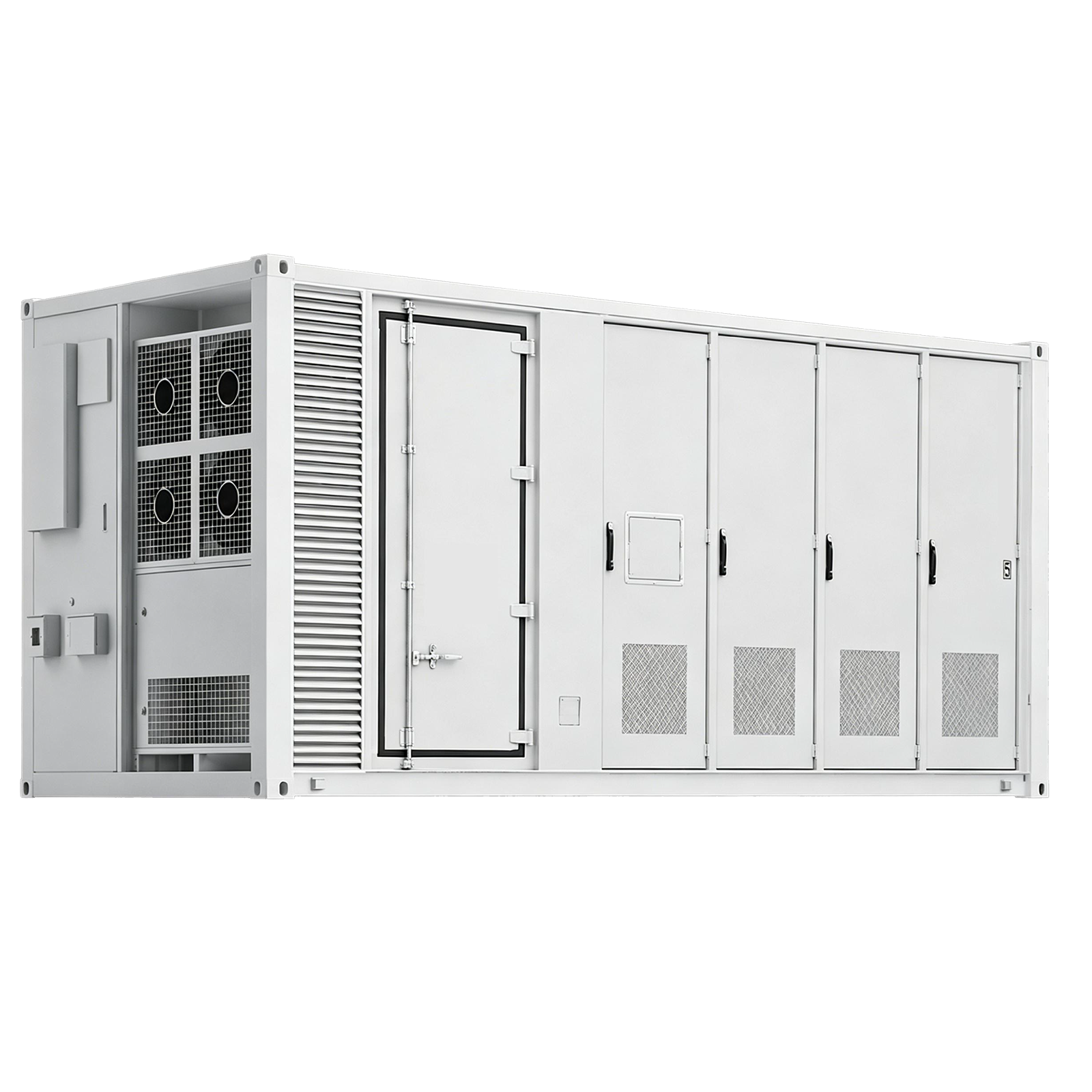 C&I On-grid BESS 2MWh 2MW 20HQ Liquid Cooling lithium battery solar energy storage Container